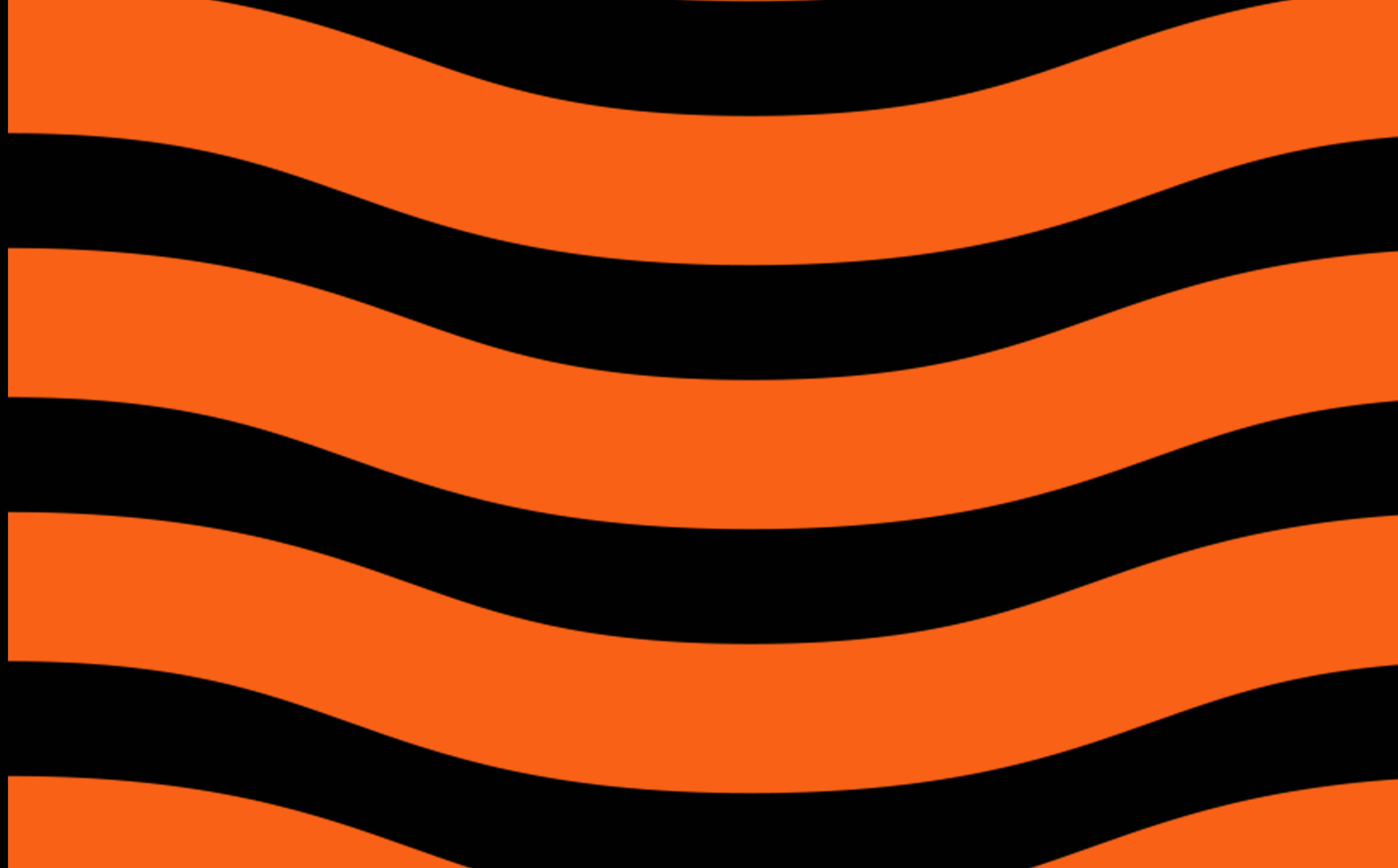 Abstract orange and black wave visual for cloud products